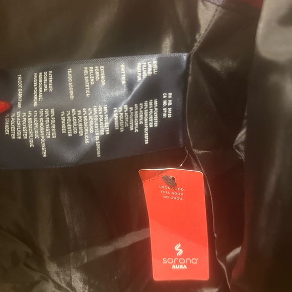 Black Puffer Jacket with Fur Hood - Picture 10 of 10